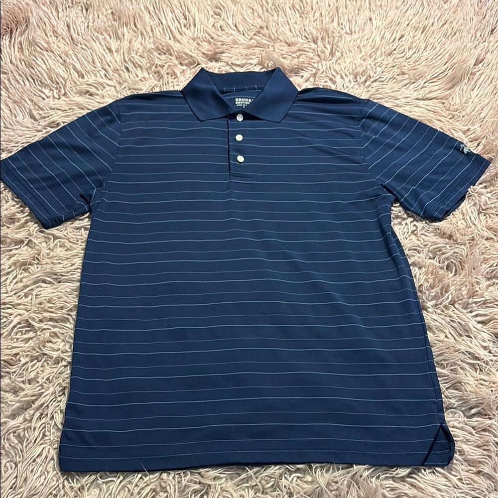 Brooks Brothers Navy Striped Polo Shirt